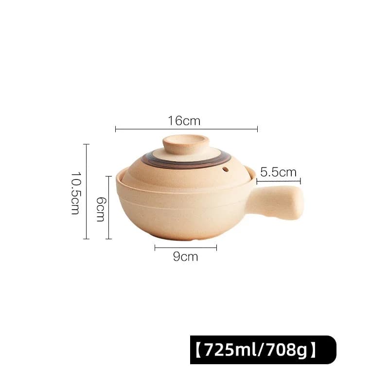 Marmite à soupe japonaise, casserole en céramique pour nouilles de riz, poêle de cuisson résistante 