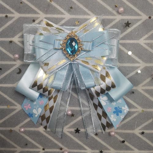 Broche à nœud originale faite à la main pour costume Lolita personnalisé pour femmes, chemise unifor