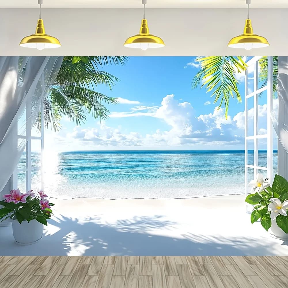 Planche de plage tropicale de Style bord de mer, puissance de fond non requise, très adaptée aux fam