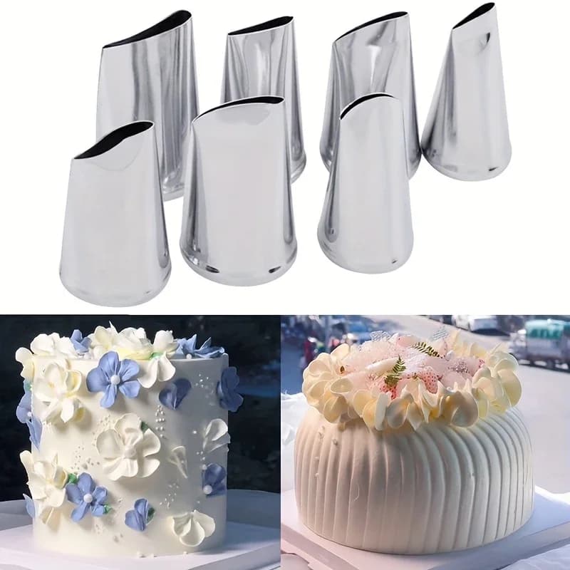 Ensemble de passepoil de fleurs de cuisson DIY, pointes de roses fondantes + ongles pour décoration 