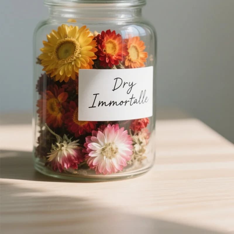 Premium naturel Immortelle décor à la maison Helichrysum fleur séchée bougie Essence arôme pour savon parfum