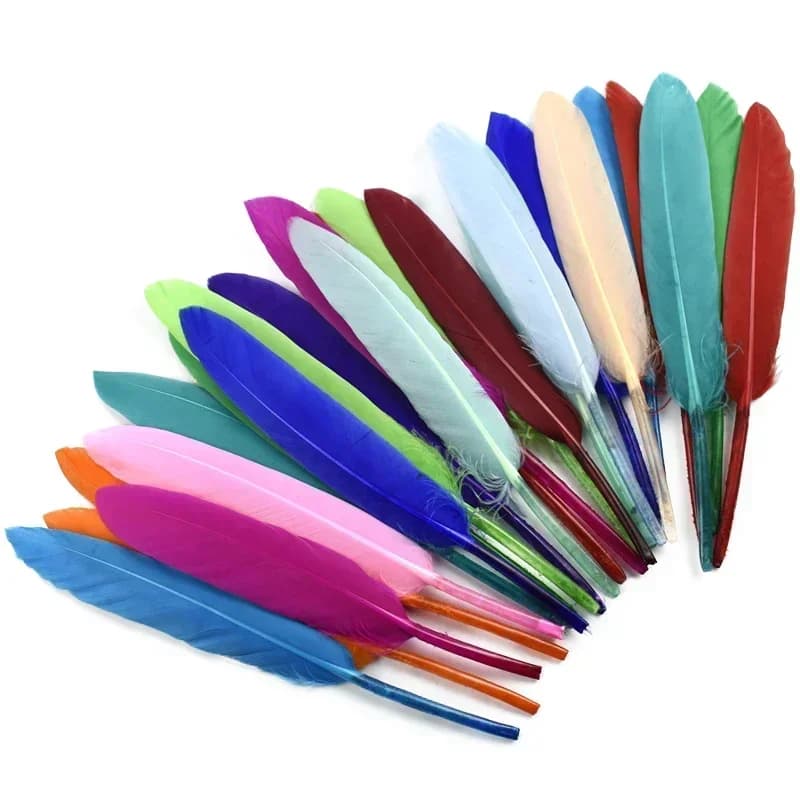 Plumes de canard colorées pour l'artisanat, accessoires de bricolage, travaux d'aiguille, décoration en plumes d'oie, bijoux, attrape-rêves, plumes