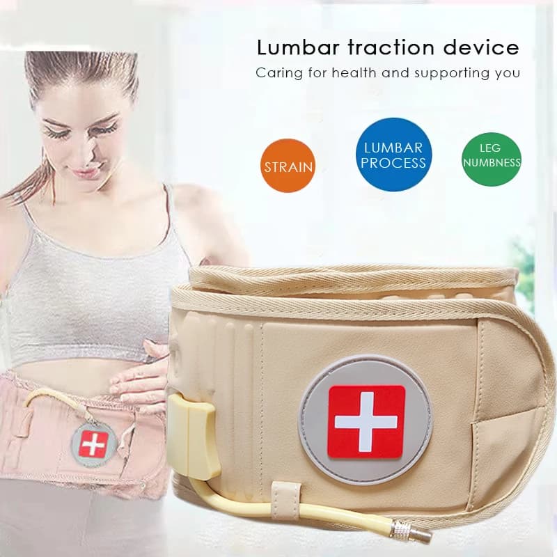 Ceinture de décompression pour le dos, pour soulager les douleurs dans le bas du dos, ceinture de décompression lombaire, dispositif de Traction aérienne pour la colonne lombaire des adultes