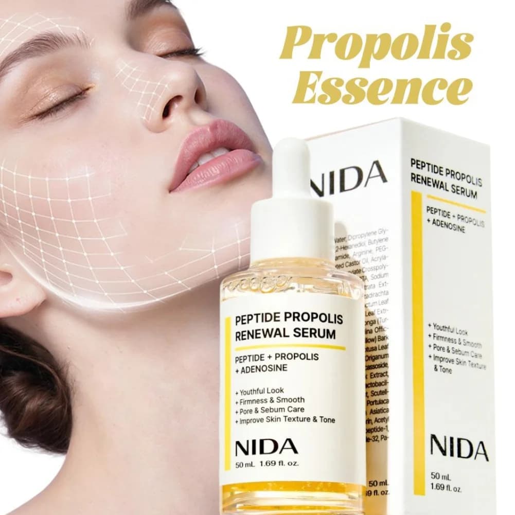NIDA – Essence de Propolis, gomme d'abeille pour la peau, hydratant en profondeur, rajeunissement, sérum, répare la barrière cutanée, liquide d'essence pour le visage