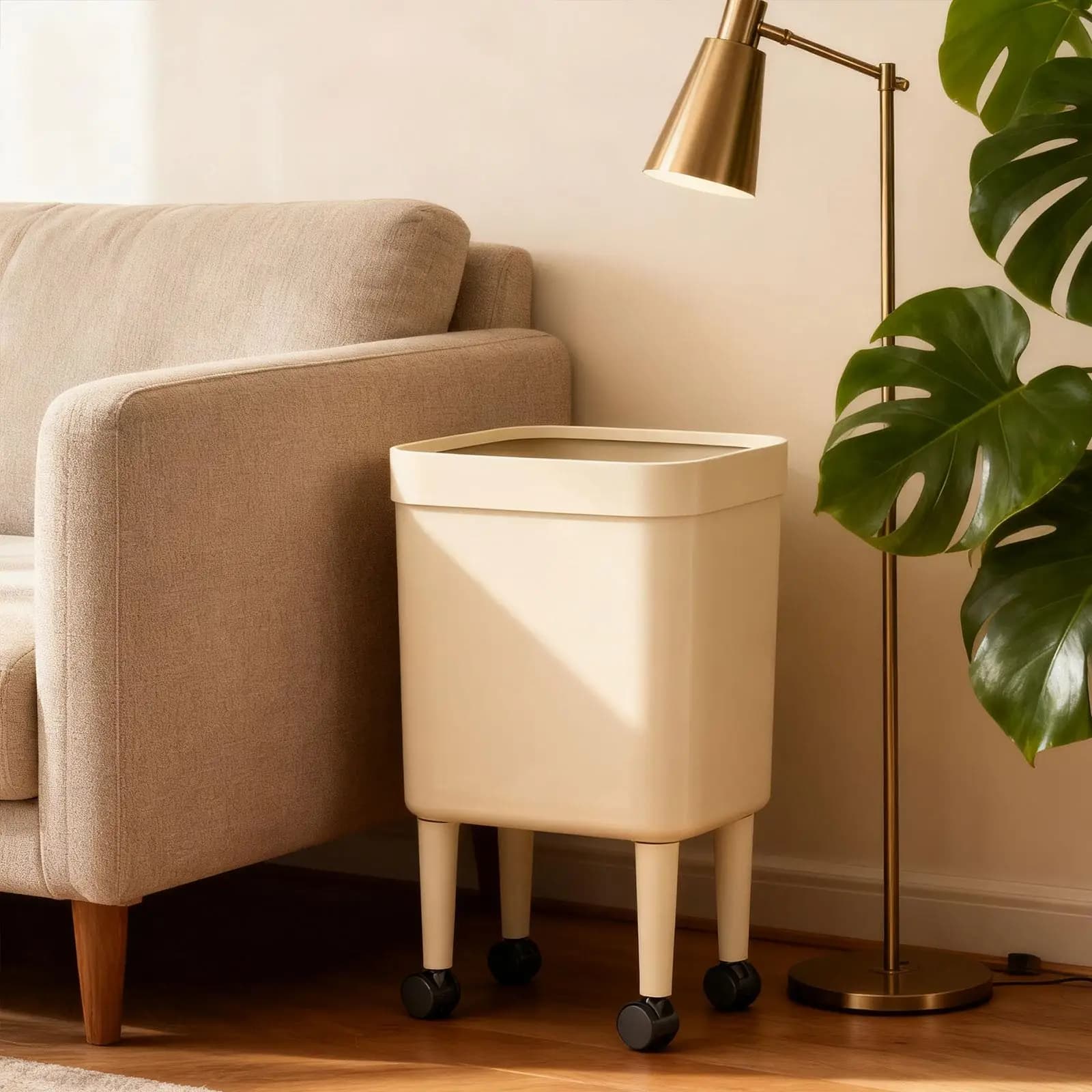 Poubelle pratique, poubelle à déchets, corbeille à papier pour bureau, cuisine, chambre, toilettes