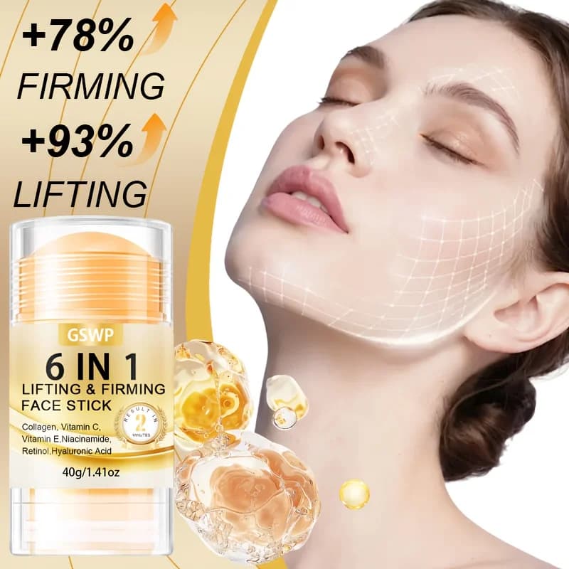Crème visage et cou GSWP 6-en-1, liftante et raffermissante, hydratation intense, adaptée aux soins du visage et du cou. 40g/80g