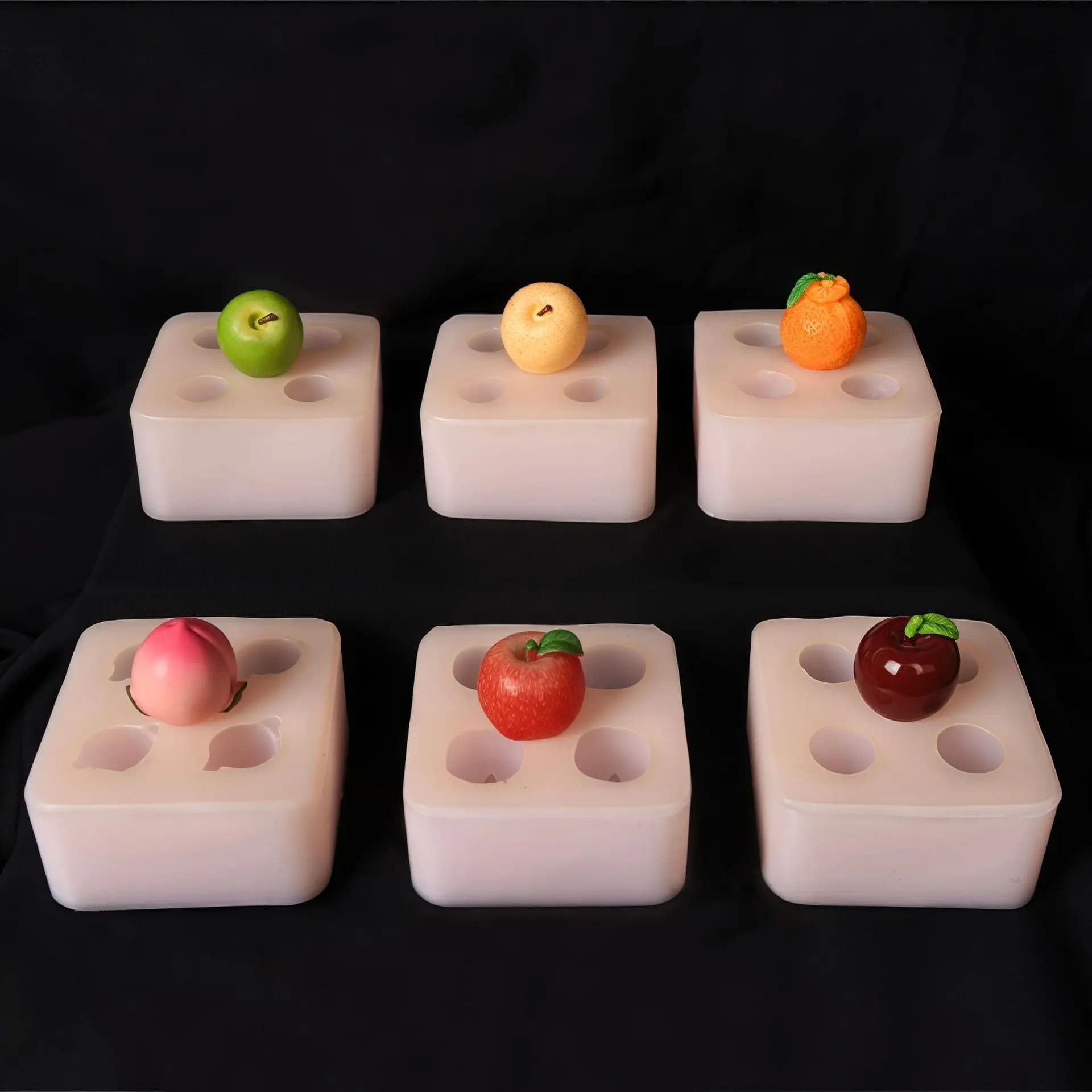 Moules à fruits en Silicone 3d, pomme, pêche, fruits Ugli, cerises, Nashi, poire, Mousse, Fondant, bonbons, chocolat, outils de décoration de gâteaux