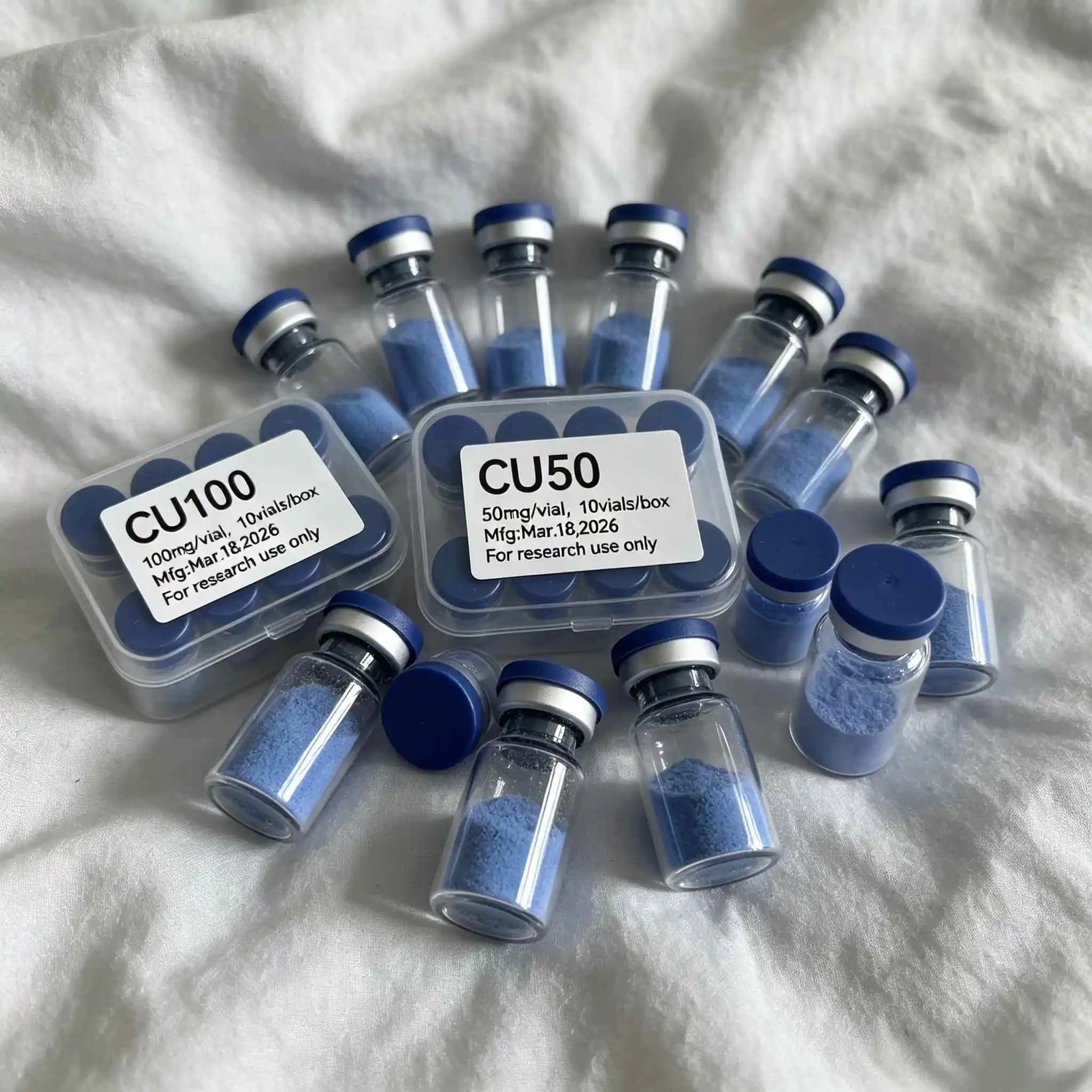 (Poudre de cuivre GHK-Cu lyophilisée de haute qualité