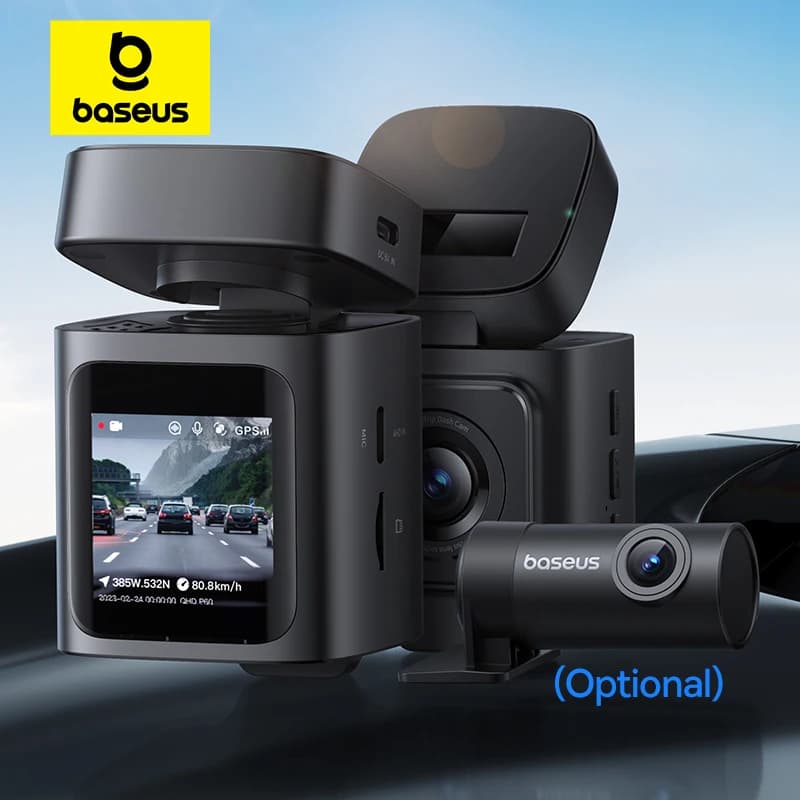 Baseus 3K Dash Cam VD1 caméra avant et arrière HD GPS intégré Galileo supercondensateur voiture DVR caméra de voiture enregistreur Support 24H Parking