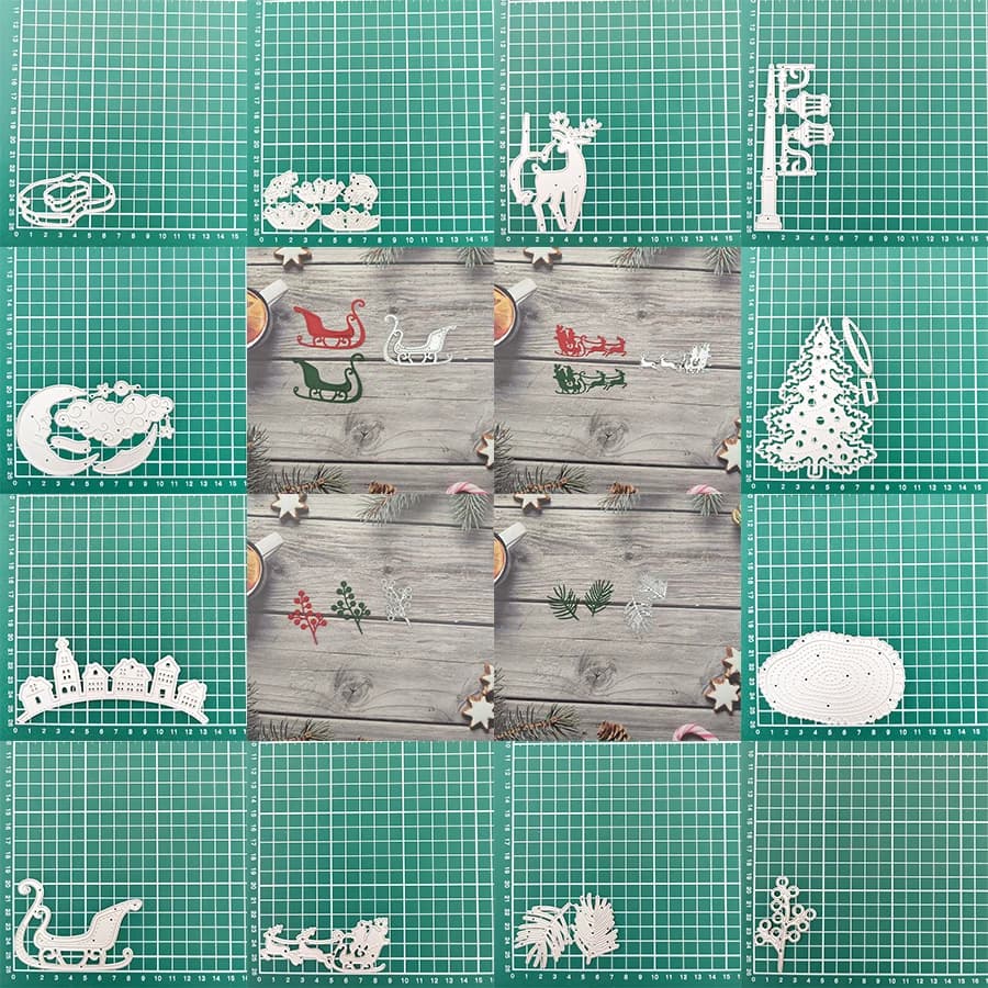 Matrices de découpe en métal pour noël