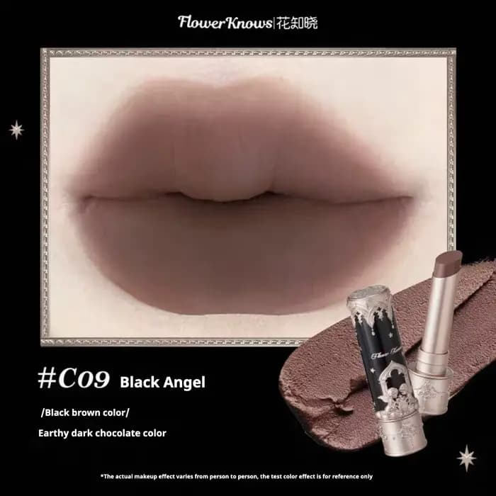 Flower Knows Rouge à Lèvres Fraise Collection Rococo Little Angel Crème à Lèvres Brillant Effet Miro