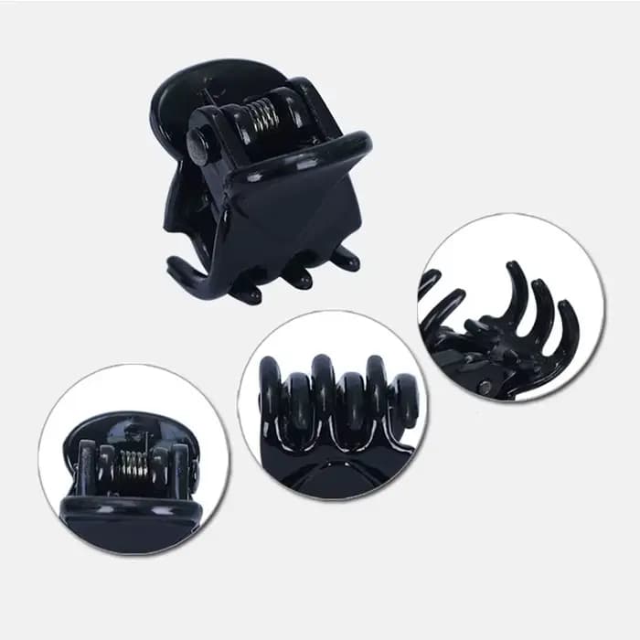 Pinces à cheveux pour femmes, 10 pièces/lot, 1.0 1.5cm, petites Mini griffes en plastique Transparen