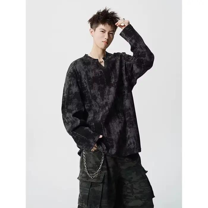 Chemise de base pour homme à col en V, nouvelle collection Printemps 2026, design tendance, polyvale