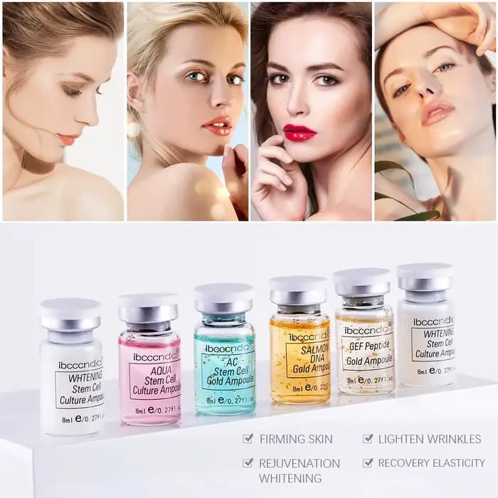 Kit de crème BB pour le visage, fond de teint éclaircissant blanc, correcteur, sérum doré, traitemen