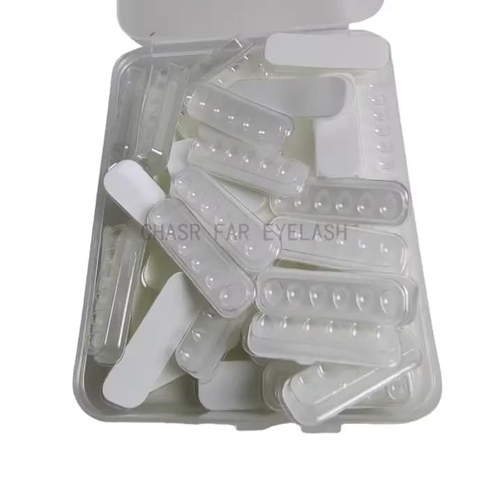 Plateau de colle pour extensions de cils auto-adhésives, 50 pièces = 1 boîte, fabricant d'éventail d