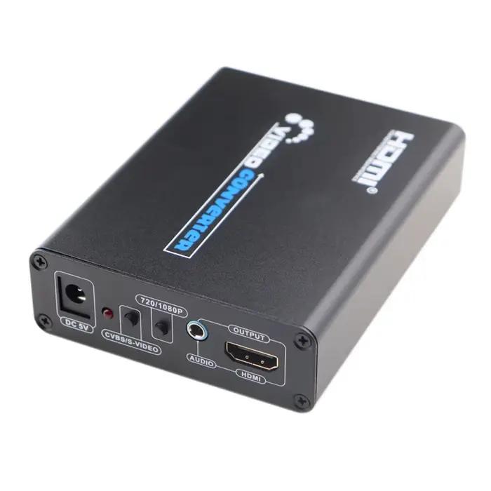Adaptateur convertisseur Audio vers HDMI Composite s-vidéo R/L 3RCA AV CVBS, prise en charge 720P/10