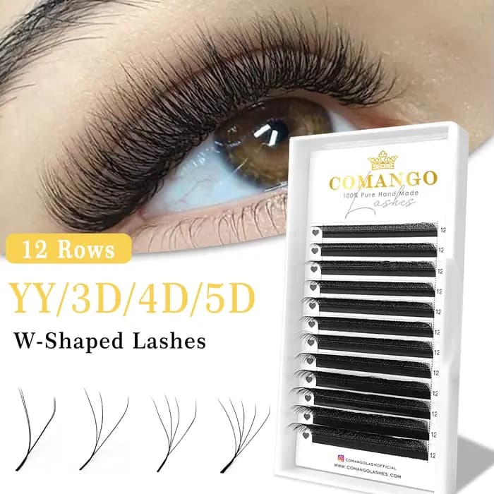 Comango w extension de cils floraison automatique 2d/3d/4d/5d w faux cils 0,07 C/D curl préfabriqué