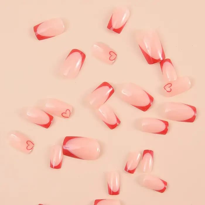 Embellissement des ongles détachables, patchs pour ongles, simple, vin rouge, français, européen et