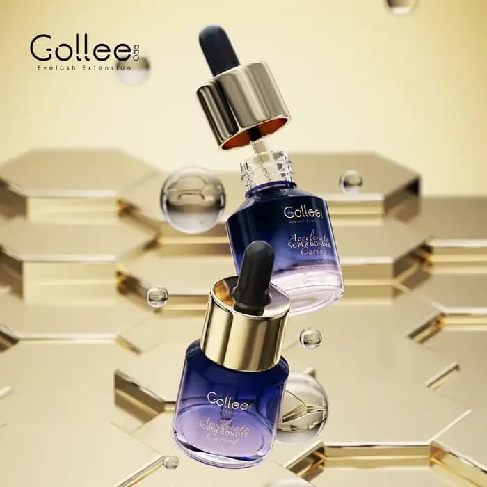 Gollee accélère Super Bonder pour toute colle d'extension de cils, rend l'extension de cils dure plu