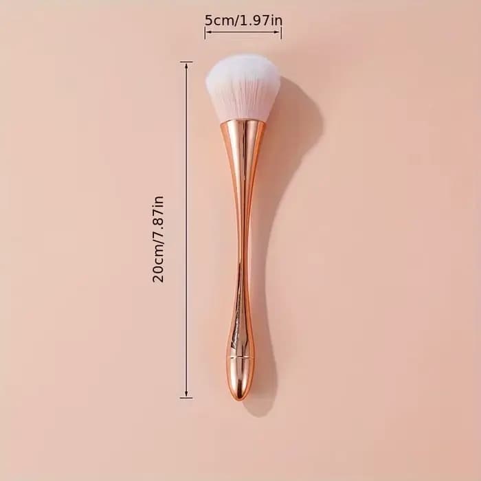 Pinceau de maquillage en éventail doré Rose, brosse cosmétique, brosse à poudre libre, brosse de sur