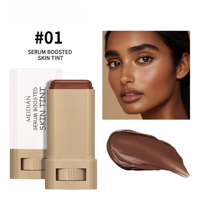 Crème de Teint Teintée en Stick Imperméable Longue Durée Contrôle du Sébum Couvrance Acné Maquillage