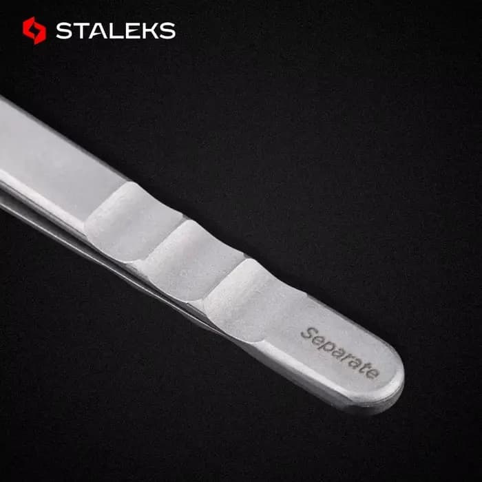 STALEKS Pro – pincettes droites et incurvées en acier inoxydable de haute précision, série TE, outil