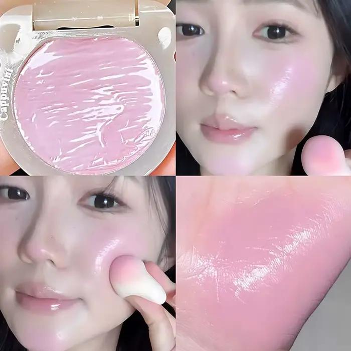 Mignon ours eau lumière Blush crème vitalité rose hydratant surligneur visage fard à joues facile à