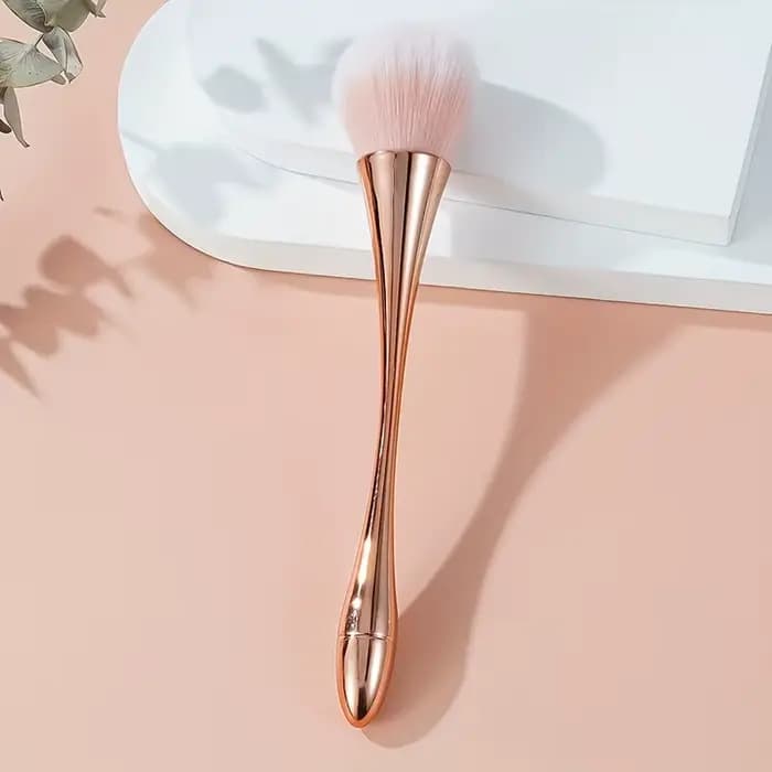 Pinceau de maquillage en éventail doré Rose, brosse cosmétique, brosse à poudre libre, brosse de sur