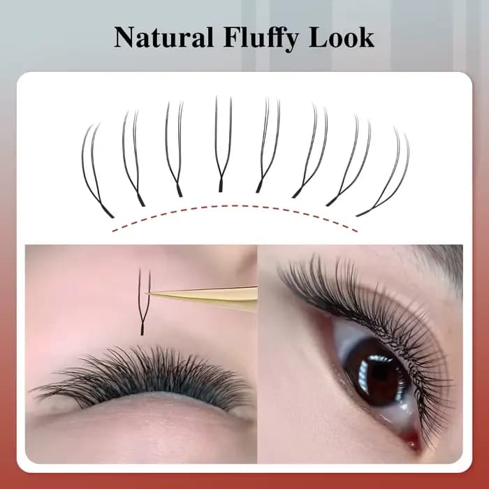 NAGARAKU U forme YY 2D UU lumière douce Extensions de cils naturels fournitures de maquillage parall
