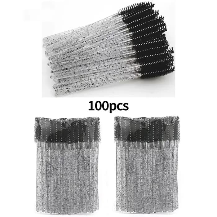 Brosses à cils jetables, 100 pièces, bobines, Micro cils, baguettes de Mascara, peignes, vente en gr