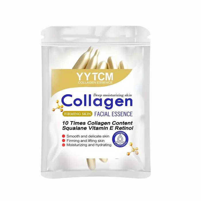 Essence raffermissante au collagène en capsules, hydratante et nourrissante pour une peau lisse, con