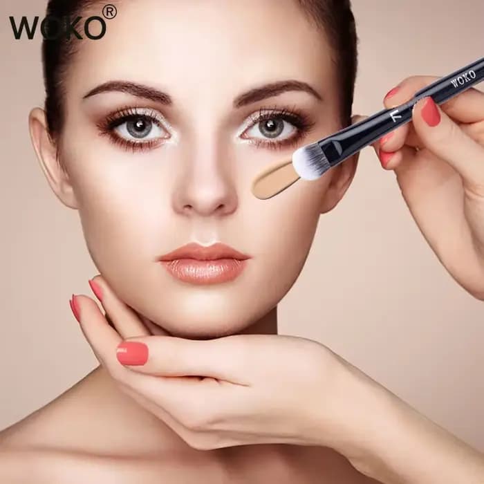 Pinceau professionnel pour anti-cernes et crème liquide, accessoire de maquillage, 71 pièces