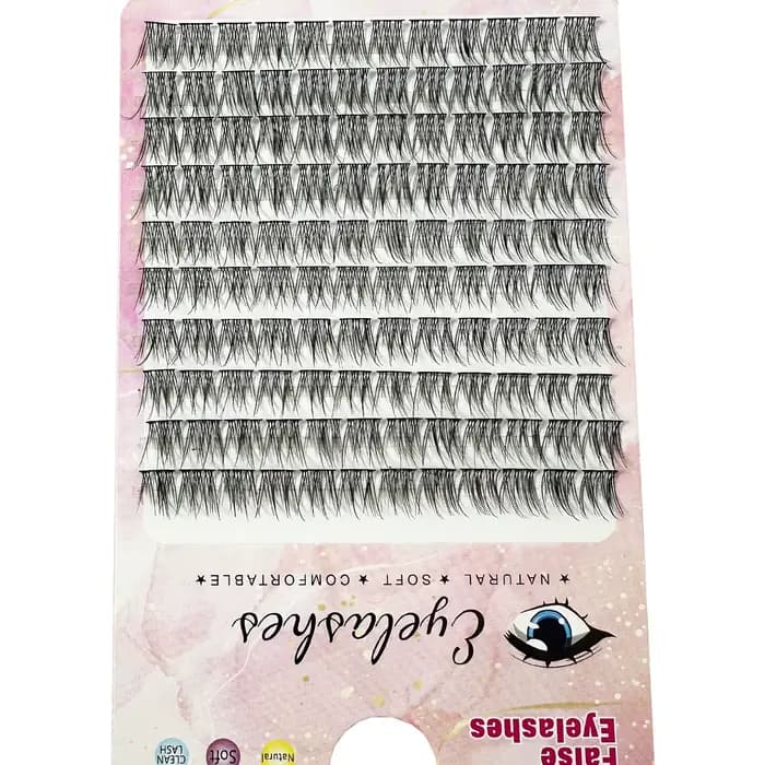 1/boîte 120 paquets vison faux cils naturel russe 3D laes individuel extension de cils cluster outil