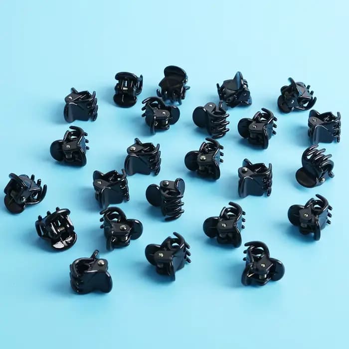 Pinces à cheveux pour femmes, 10 pièces/lot, 1.0 1.5cm, petites Mini griffes en plastique Transparen