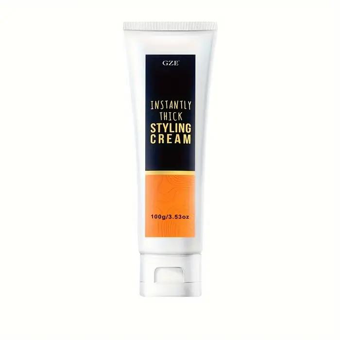 GZE Crème coiffante instantanée épaisse – Volumine, texturée et ajoute du corps aux cheveux – Formul