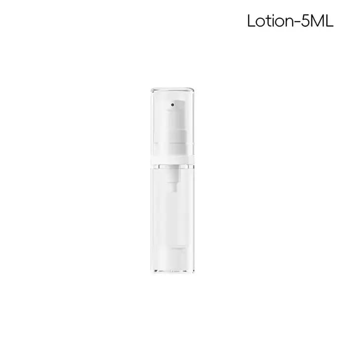 Bouteille à pompe à crème cosmétique transparente sans air, distributeur de taille de voyage, récipi