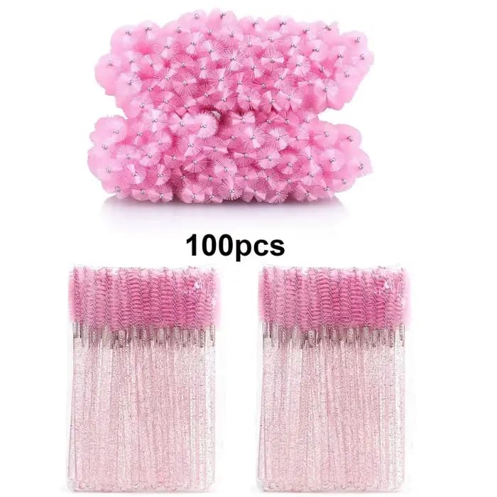 Brosses à cils jetables, 100 pièces, bobines, Micro cils, baguettes de Mascara, peignes, vente en gr
