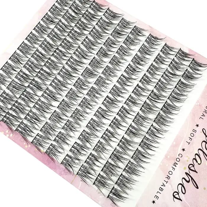1/boîte 120 paquets vison faux cils naturel russe 3D laes individuel extension de cils cluster outil