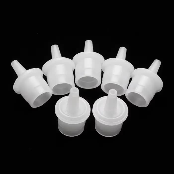 Bouchon de bouteille de colle pour cils, 20 pièces, buse de tasse adhésive, support adhésif, bouchon