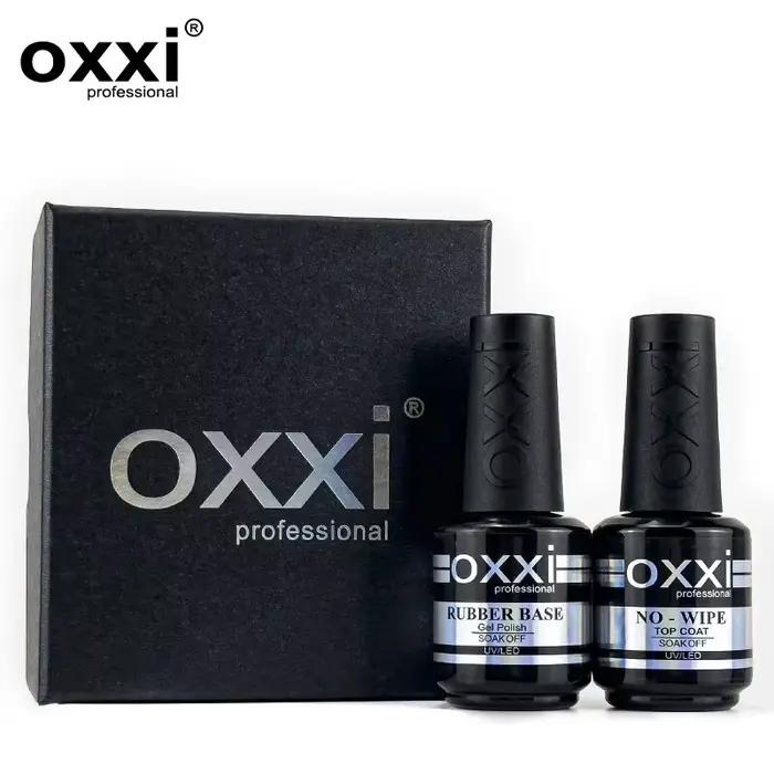 OXXI-Base de vernis à ongles en caoutchouc professionnel, gel UV, sans lingette, couche de finition