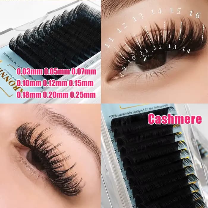 Abonnie noir mat Volume cachemire cils C CC D Extensions de cils individuelles maquillage Cilios