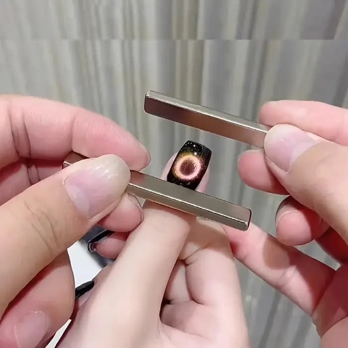Stylo magnétique 3D pour Nail Art, 2 pièces, peinture œil de chat, Design d'art des ongles, baguette