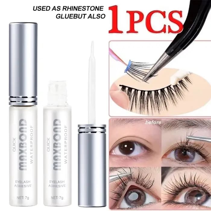 Colle pour faux-cils à séchage rapide, longue durée, transparente, naturelle, Extension de faux-cils
