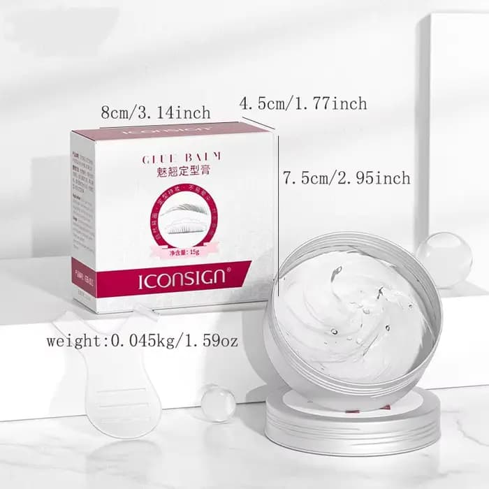 ICONSIGN – baume à colle pour cils, pour Lifting des cils, fixation rapide, forme de cils, sourcils,