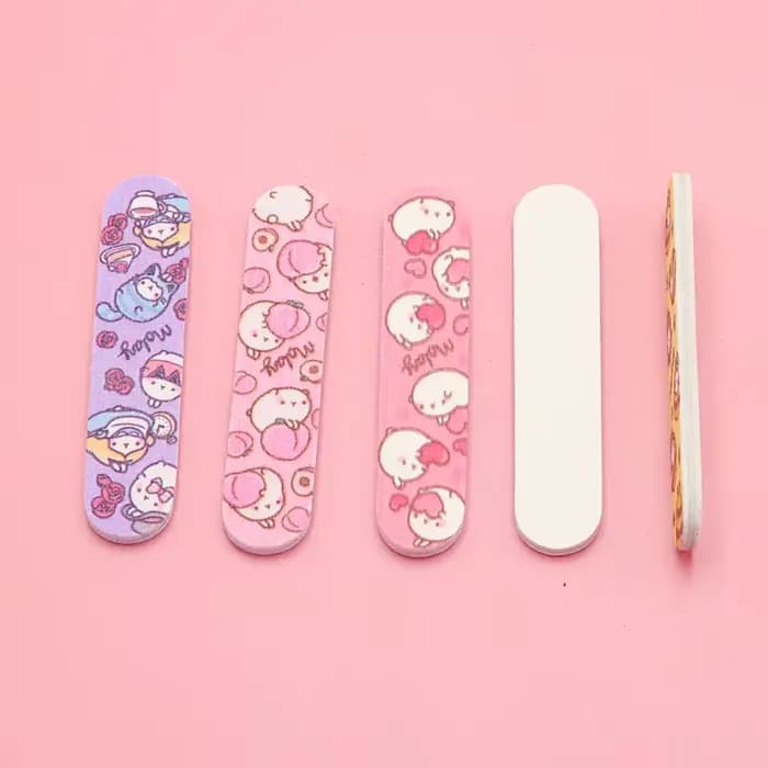 10 pièces par lot,Mini limes à ongles en plastique double face, matériel professionnel, pédicure, ma