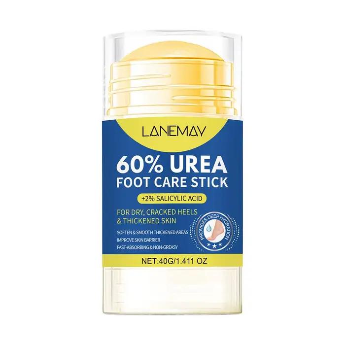 Stick de Soin des Pieds à l'Urée Hydratant, Crème Réparatrice Anti-Dessèchement et Anti-Crevasses, B