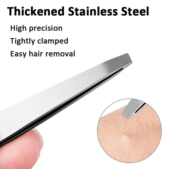 Pince à sourcils colorée, 4 pièces, extracteur de poils fins, en acier inoxydable, pinces à sourcils