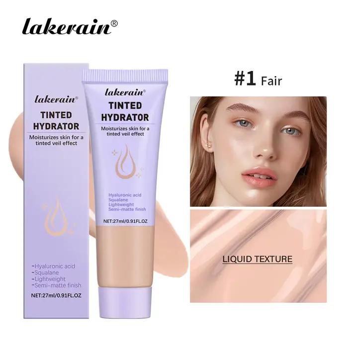 Maquillage hydratant teinté à forte couverture pour femmes, même le teint, finition Semi-mat, nature