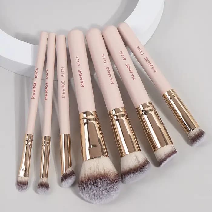 MAANGE 7 pièces/ensemble pinceaux de maquillage pour fond de teint cosmétique poudre correcteur Blus