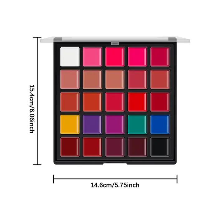 Rouge à lèvres mat velours 25 couleurs – Fini doux et estompé, texture lisse et crémeuse, pigment lo
